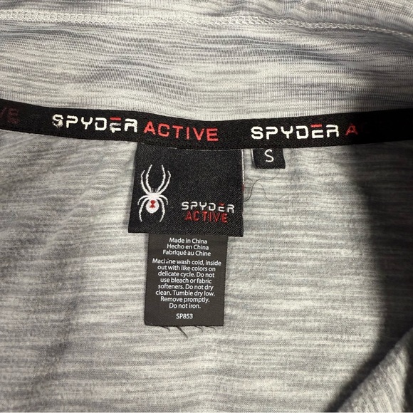 Spyder Light Gray Zip-Up Jacket - Picture 4 of 4